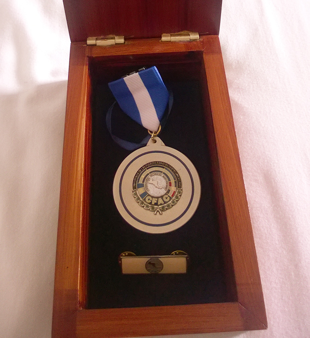 Belize Defence Force Lieutenant Receives Silver Medal Award