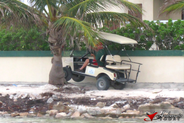 Golf Cart Stuck on Beach