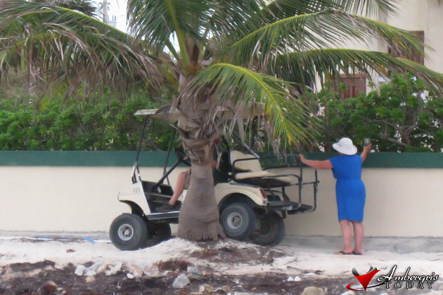 Golf Cart Stuck on Beach