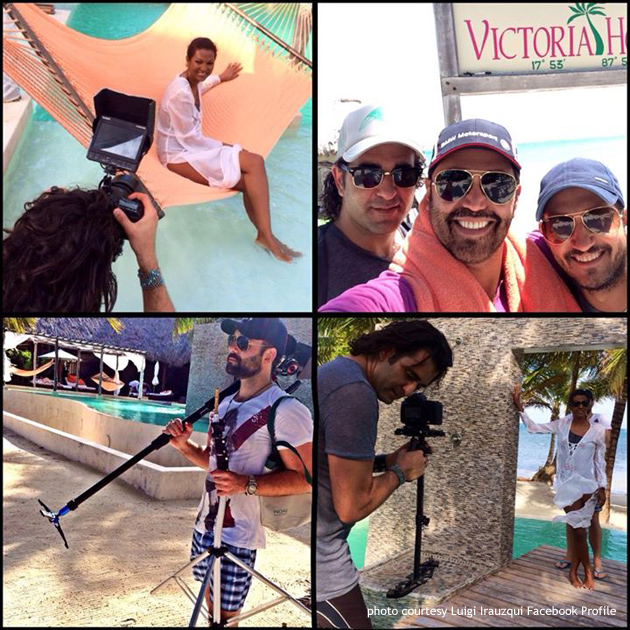 Behind the scenes First Lady of Belize Kim Simplis-Barrow photo shoot Harper’s Bazaar Interiors Magazine