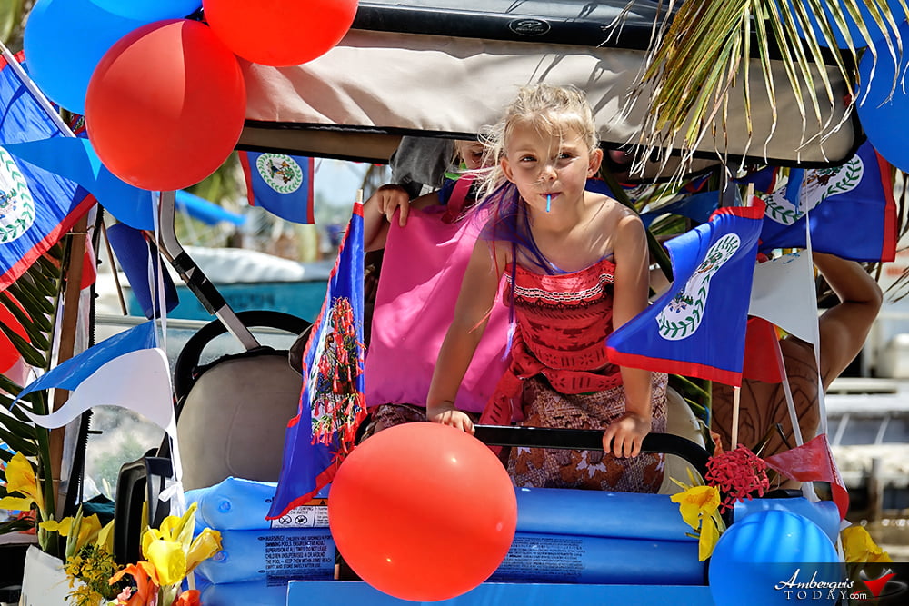Belize Independence Day Parade in San Pedro, Ambergris Caye