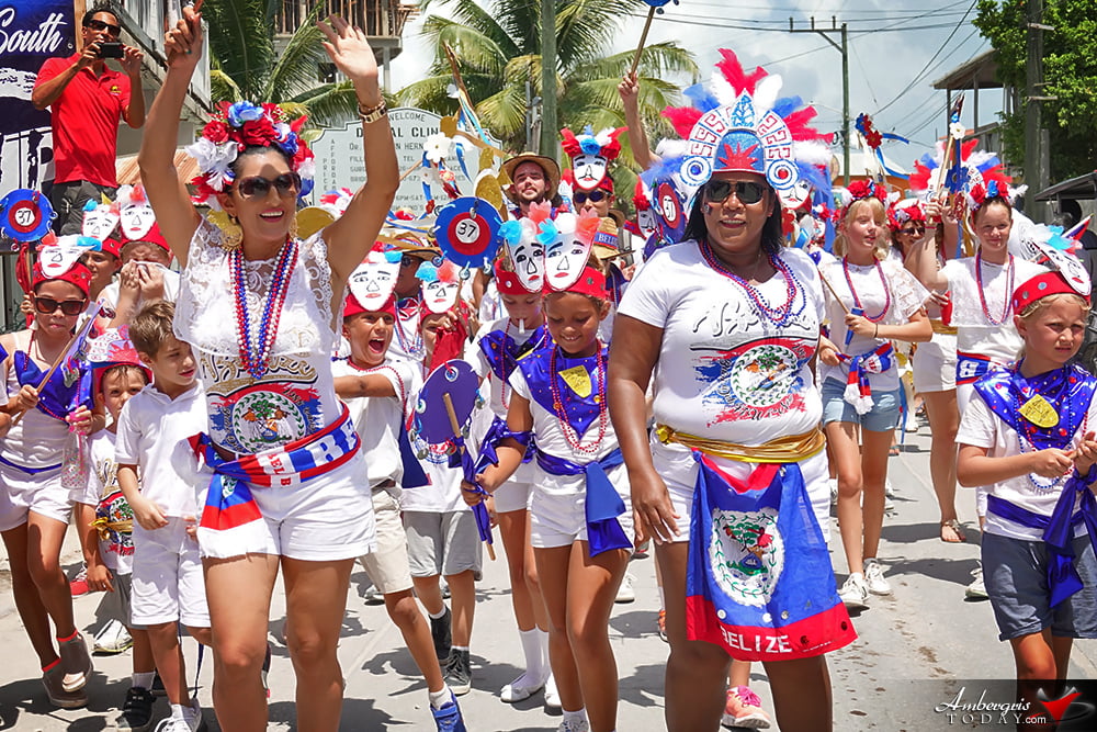 Belize Independence Day Parade in San Pedro, Ambergris Caye
