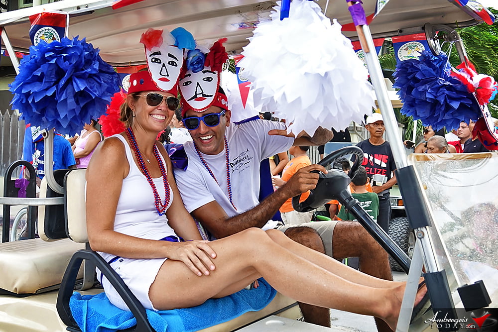 Belize Independence Day Parade in San Pedro, Ambergris Caye
