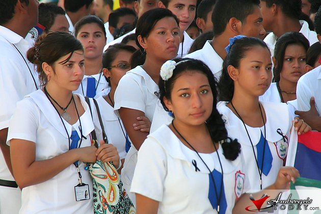 A Closer Look at Independence Day Parade 2 San Pedro High School students wore black ribbons