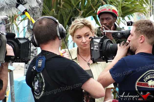 International Film Crew Spotted in San Pedro Belize Film Crew in Belize