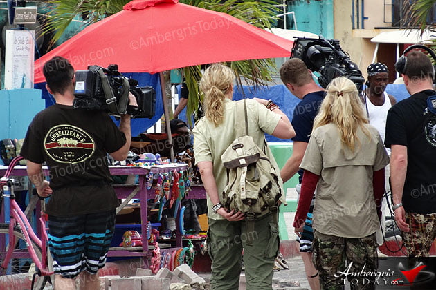 International Film Crew Spotted in San Pedro Belize Film Crew in Belize