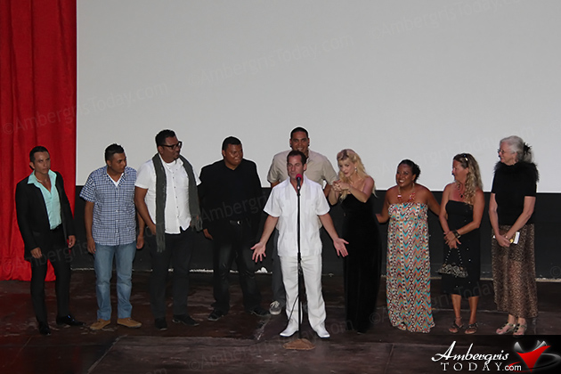 Cast of La Isla Bonita Telenovela on red carpet premier night A Hollywood Premier for Belize’s First Telenovela La Isla Bonita