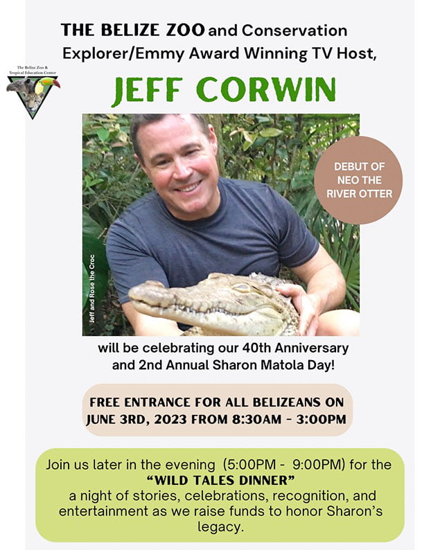 Celebrity Conservationist Jeff Corwin To Come Celebrate Belize Zoo Anniversary 1 Celebrity Conservationist Jeff Corwin To Come Celebrate Belize Zoo Anniversary