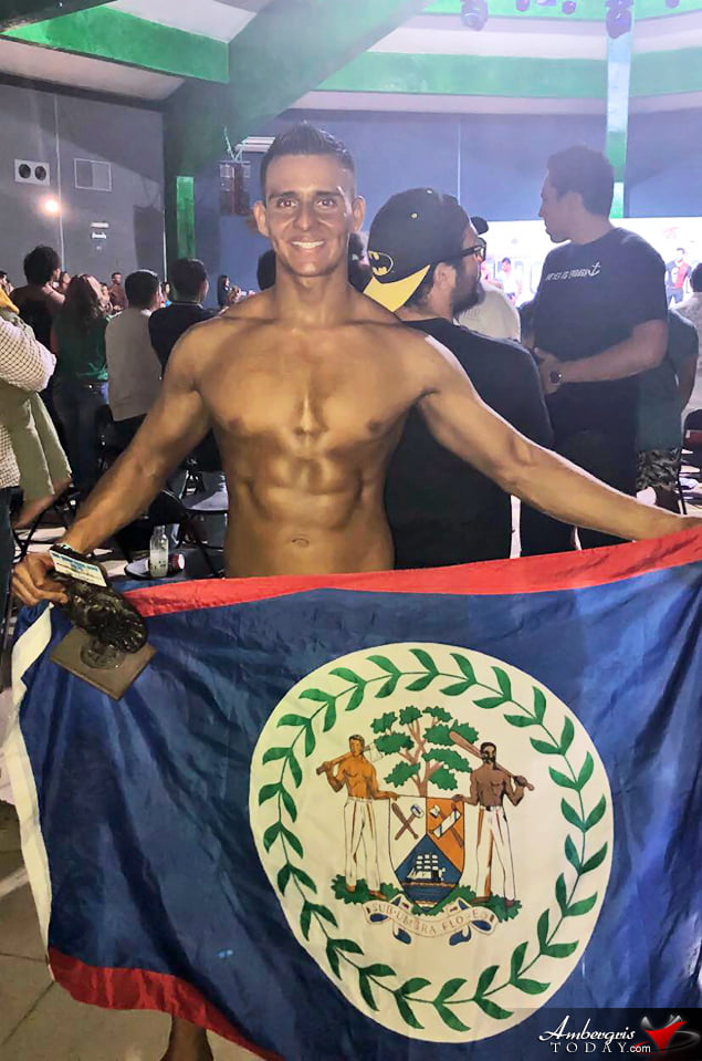 Kyrone Vasquez Represents Belize at Mr. Quintana Roo Physique Competition 