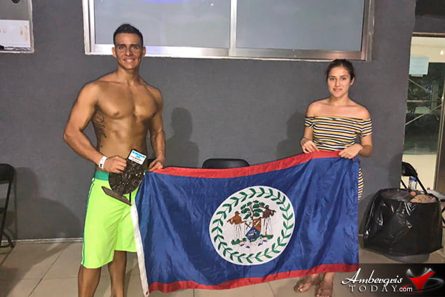 Kyrone Vasquez Represents Belize at Mr. Quintana Roo Physique Competition 