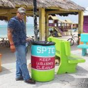 100 Eye-popping Trash Bins Distributed in San Pedro Town 100 Eye-popping Trash Bins Distributed in San Pedro Town