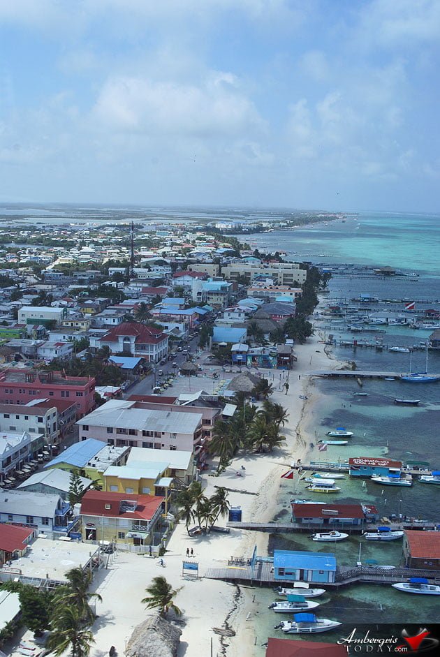 Docks (Piers) like the coastline of Ambergris Caye, Belize Dock and Boat Mania on Ambergris Caye