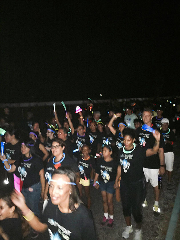 Hundreds Participate in Light The Night For Kids with Disabilities