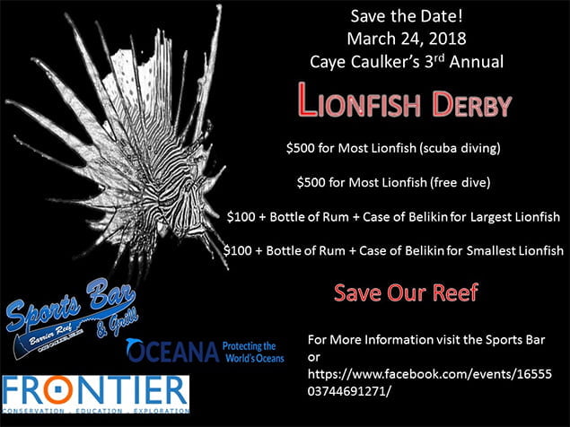 The annual Lionfish Derby is coming up on March 24th!! 2 The annual Lionfish Derby is coming up on March 24th!!