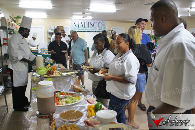 Sampling Madisco products Madisco Holds Tasting and Product Presentation in San Pedro