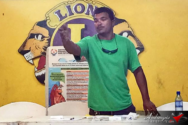 Alfredo Rubio, President of San Pedro Community Managed Access Committee Belize Sets New Laws for Commercial Fishing, Moving to Managed and Sustainable Practices