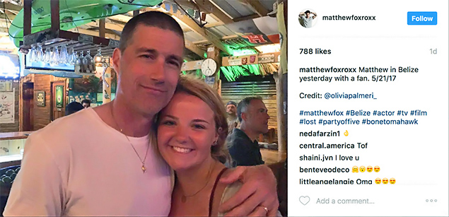 Celebrity Spotting: Lost Actor Matthew Fox Find his Way to Belize