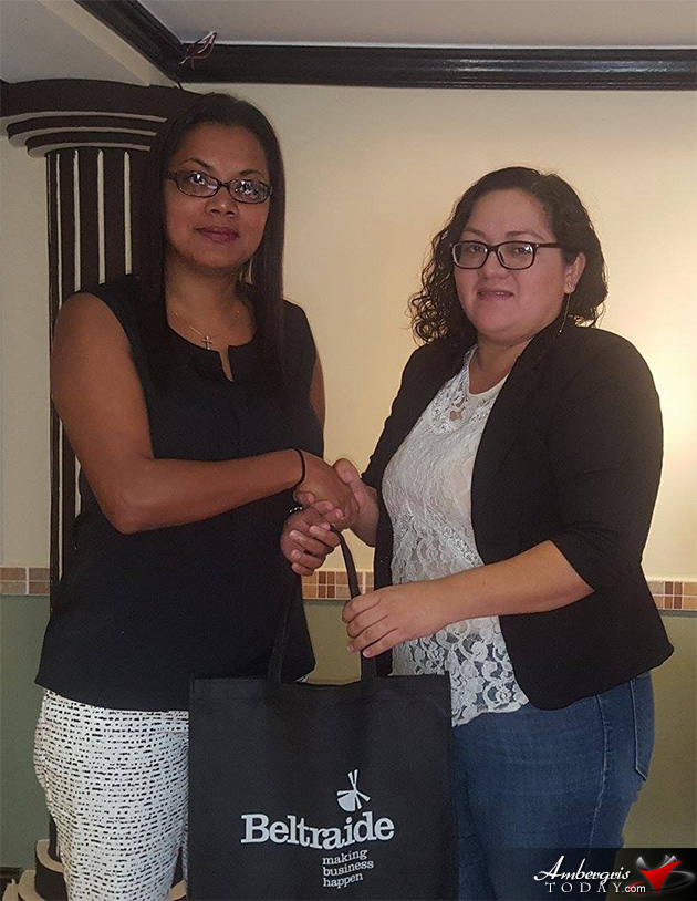 BELTRAIDE gave away a small token to BTIA member and town councilers