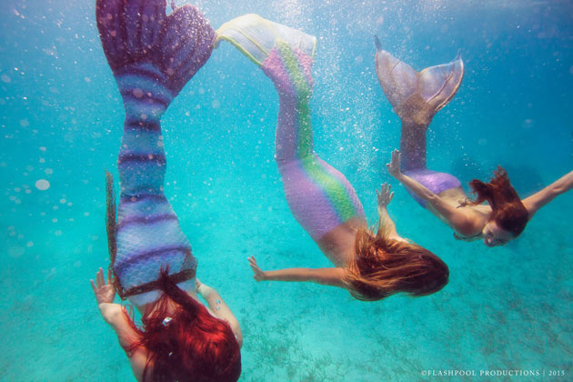Mermaids Visit Hol Chan Marine Reserve