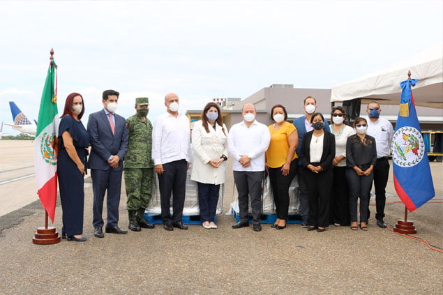 Belize Receives 100,000 COVID-19 Vaccines from Mexico
