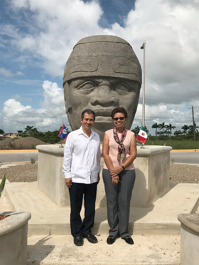 Colossal Olmec Head Offered by Mexico as Gift to Belizean People