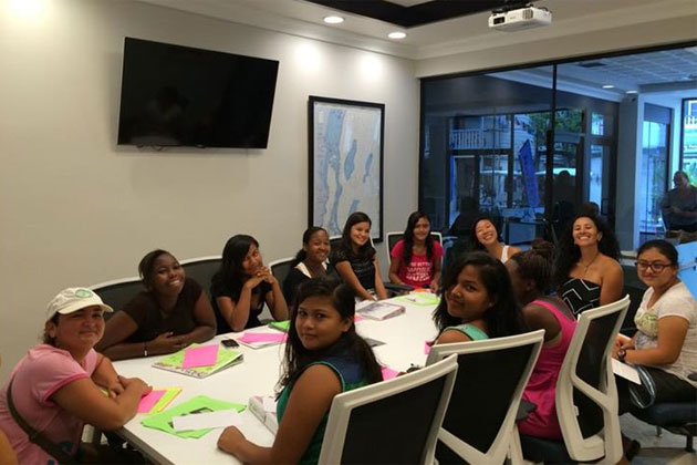 Shine workshop on good decision making and communication skills Miss San Pedro Michelle Nunez is a Busy Queen