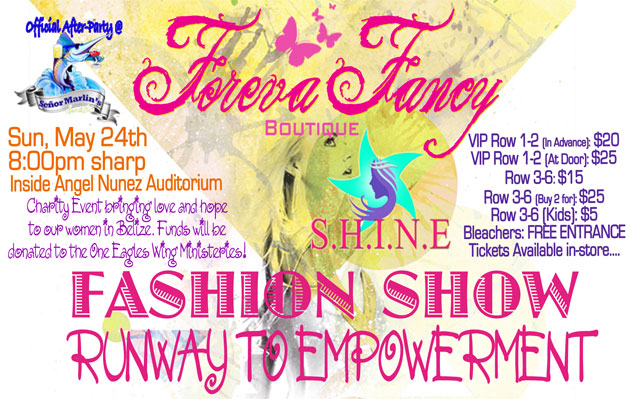 SHINE and Foreva Fancy Fashion Show Fundraiser Miss San Pedro Michelle Nunez is a Busy Queen