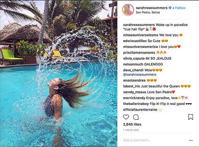 Celebrity Spotting: Miss USA Sarah Summers Vacations in Belize