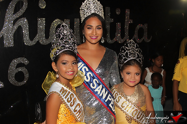Miss Chiquitita 2015 Killianie Sosa, Miss San Pedro 2014 Michelle Nuñez and Miss Chiquitita 2013 Zillah Flota Killianie Sosa Crowned Miss Chiquitita 2015