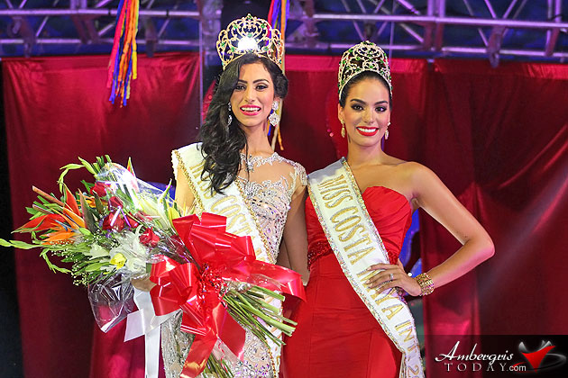 Miss Honduras Gabriela Vanessa Salazar crowned Miss Costa Maya 2015