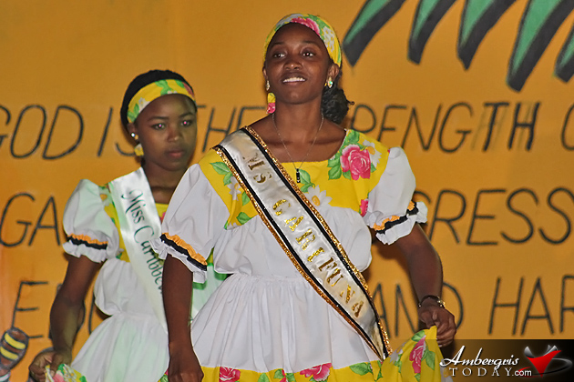 Outgoing Miss Garifuna Tisane Martinez Sheila Montero is New Miss Garifuna San Pedro