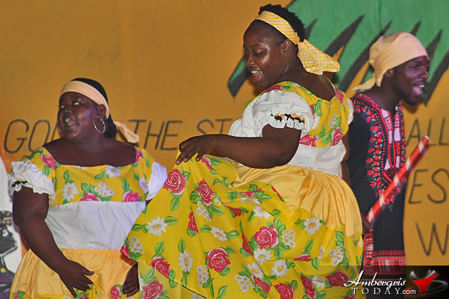 Miss Garifuna Pageant San Pedro, entertainment by Black and White Charikanari Dancers Sheila Montero is New Miss Garifuna San Pedro