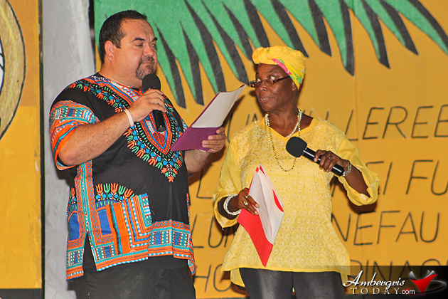 Miss Garifuna San Pedro Pageant Hosts Eiden Salazar and Timrose Sheila Montero is New Miss Garifuna San Pedro