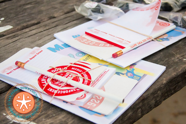 Supplies Donated to Neighborhood Watch Groups