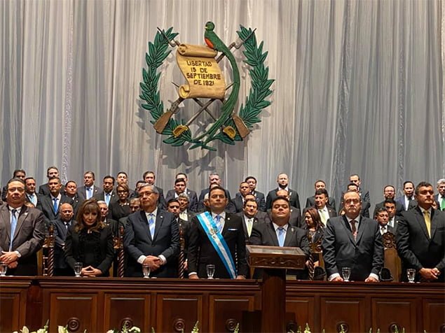 Hon. Patrick Faber Attends the Inauguration of the New President of Guatemala