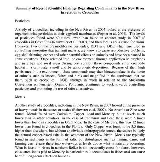 Stagnation of the New River: What is Being Done and the Prospect for Improvement