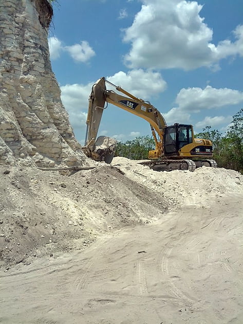 Noh Mul Maya Pyramid in Belize Destroyed for Landfill Ancient Maya Pyramid Destroyed for Landfill, Somebody Needs to Pay