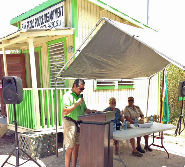 Police Booth Now Operational in North Ambergris Caye