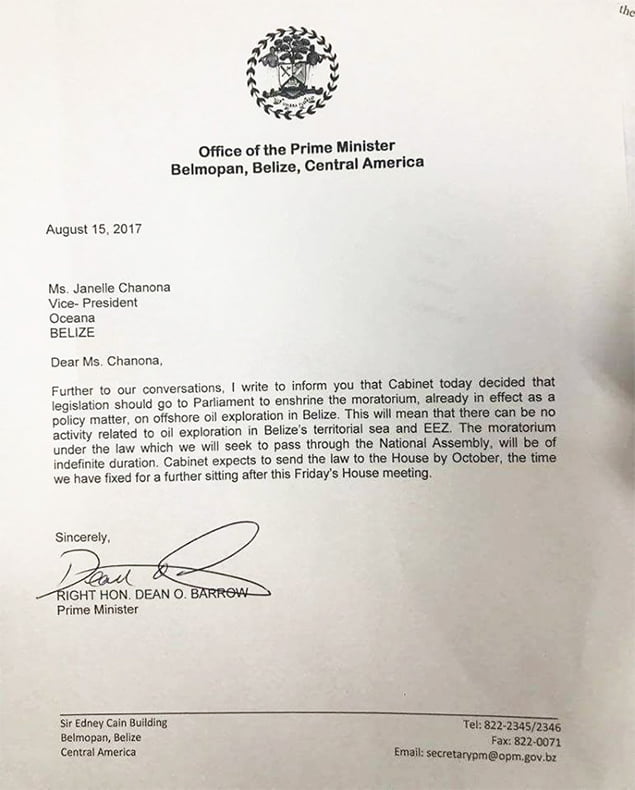 Government to Implement Indefinte Moratorium on Offshore Drilling