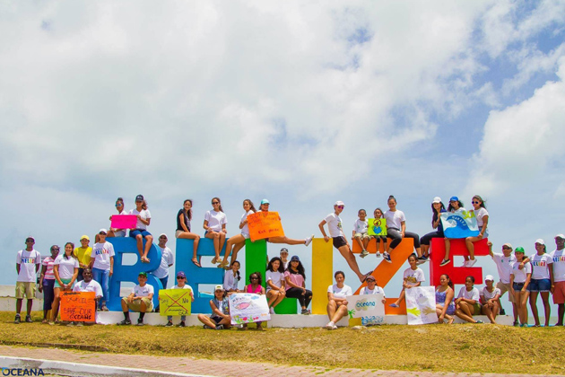 Belize Across the Nation Hold Hands - Hands Across the Sand - Oceana Belize