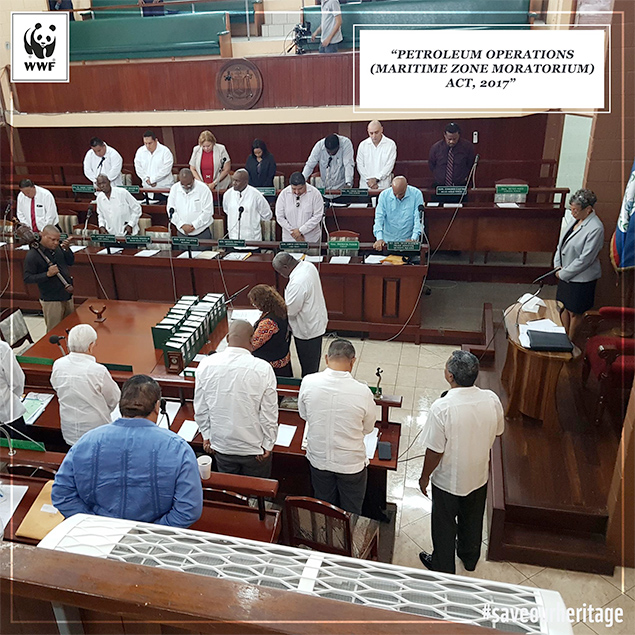 Belizean Leaders Give Bi-Partisan Support to Offshore Oil Moratorium Legislation