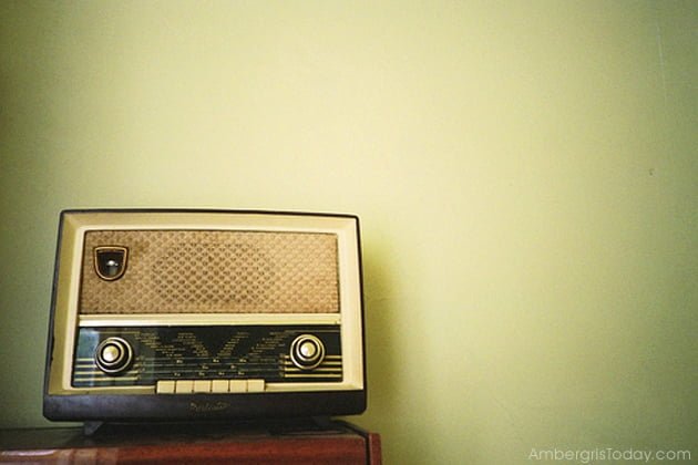 International Radio Stations were Entertainment for Island Villagers of San Pedro, Ambergris Caye,  Belize