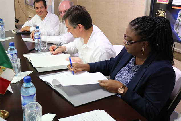 Belize and Mexico Inaugurate Placing of Olmec Head in Belmopan