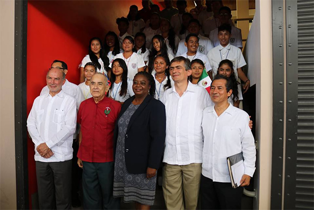 Belize and Mexico Inaugurate Placing of Olmec Head in Belmopan