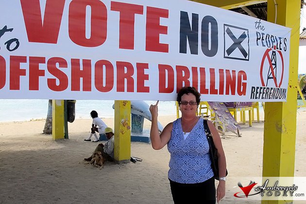 I Voted NO to Offshore Drilling in Belize 3 Voting on the People's Referendum on issue of Offshore Drilling in Belize