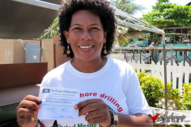 I Voted NO to Offshore Drilling in Belize 4 Voting on the People's Referendum on issue of Offshore Drilling in Belize