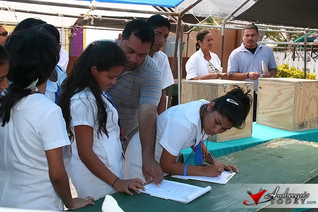 I Voted NO to Offshore Drilling in Belize 6 Voting on the People's Referendum on issue of Offshore Drilling in Belize