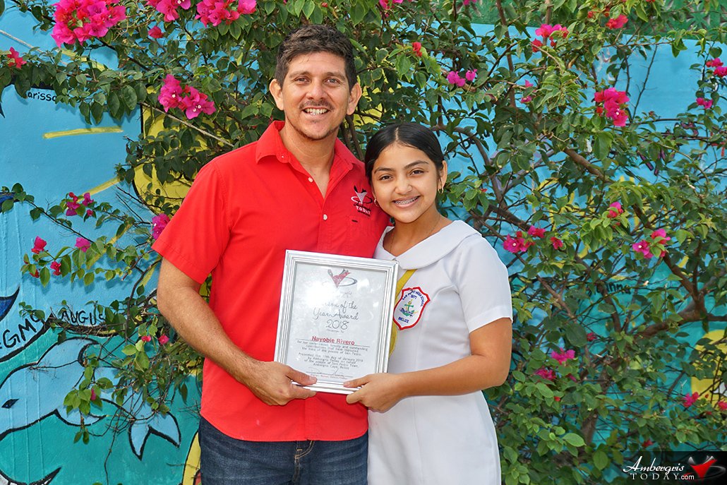 Ambergris Today Awards Nayobie Rivero Person of the Year 2018