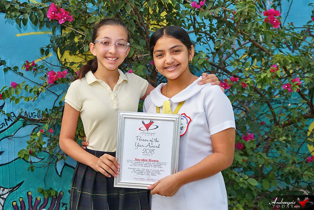 Ambergris Today Awards Nayobie Rivero Person of the Year 2018