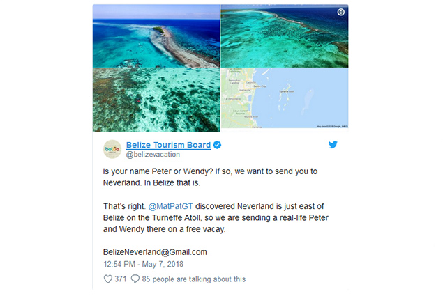 Youtuber Reports He found Peter Pan’s Neverland in Belize